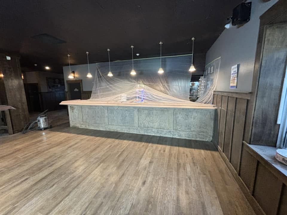 Lounge bar before repainting