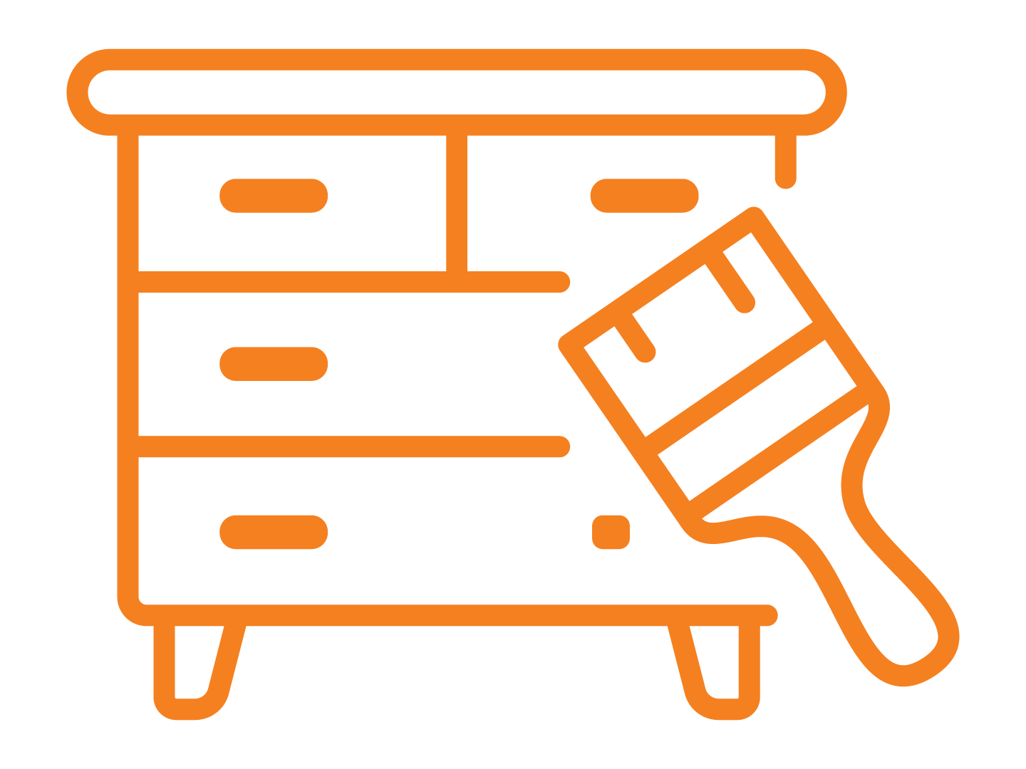 Furniture restoration icon