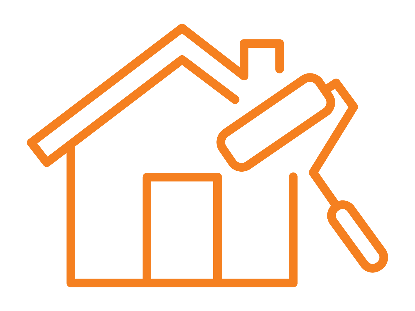 Residential painting icon